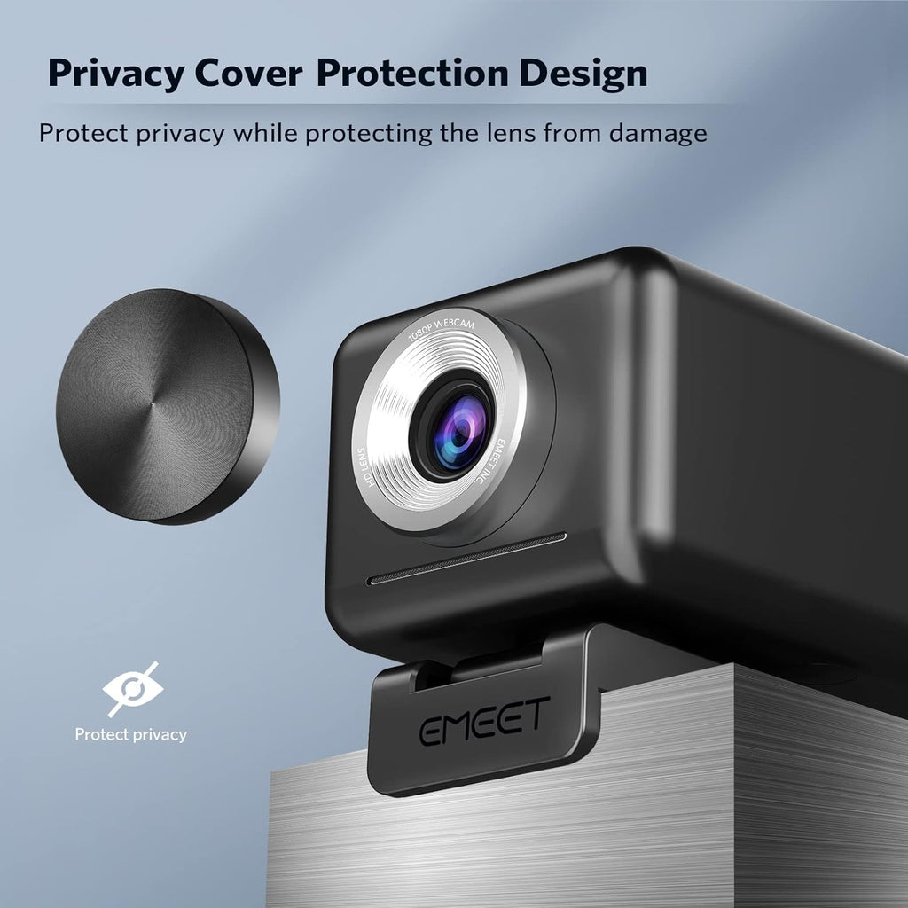 1080P 60FPS Webcam with 4 Mics and 3W Speaker R329