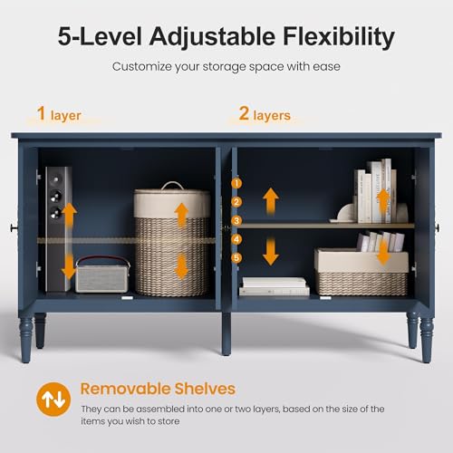 Large Sideboard Buffet Cabinet with Storage Y872