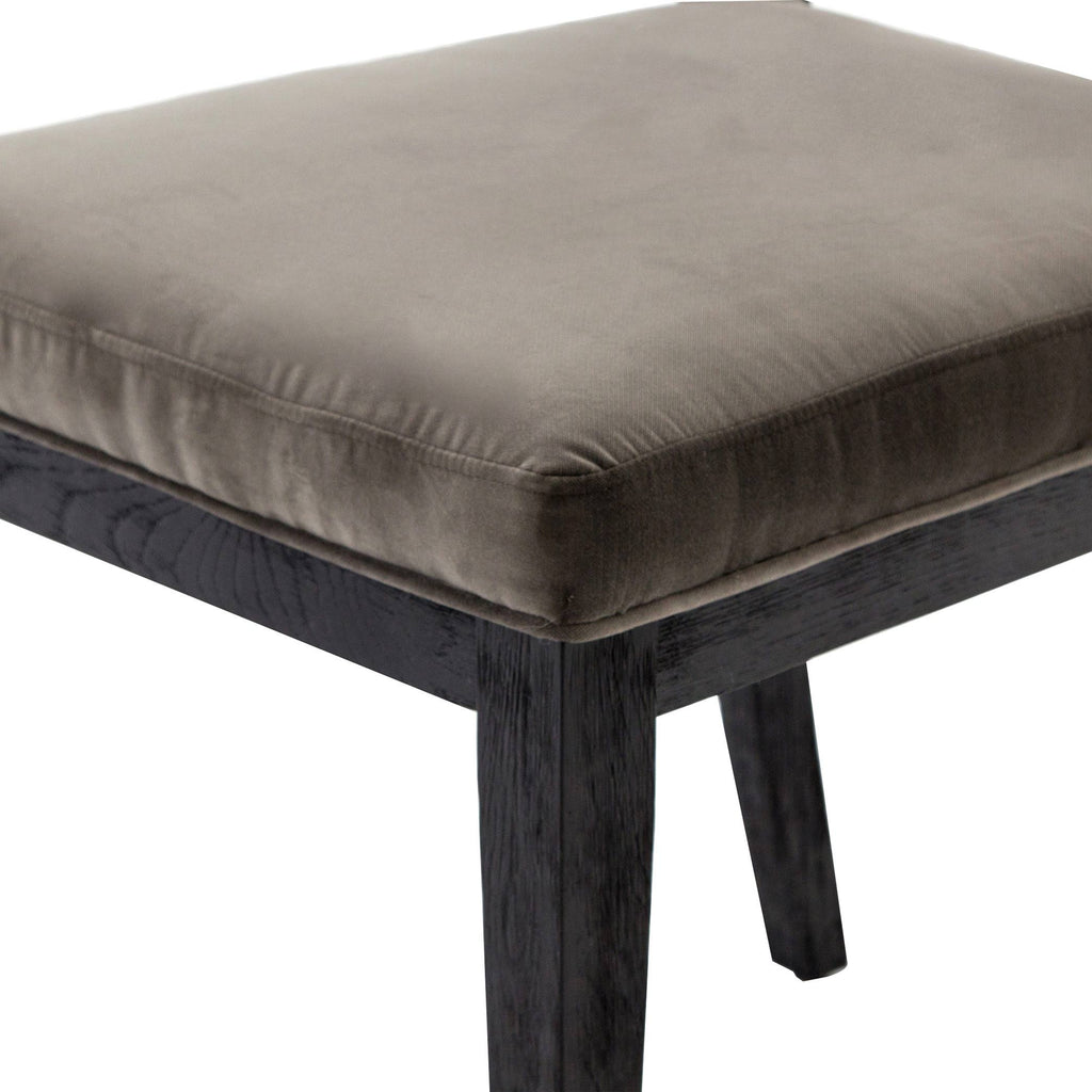 Washed Velvet Grey Dining Chair D9482