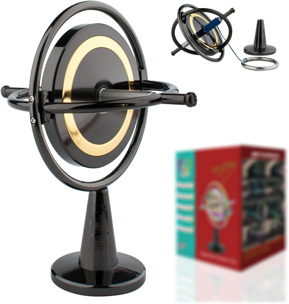 Pack of 2 Solid Metal Gyroscope E172842