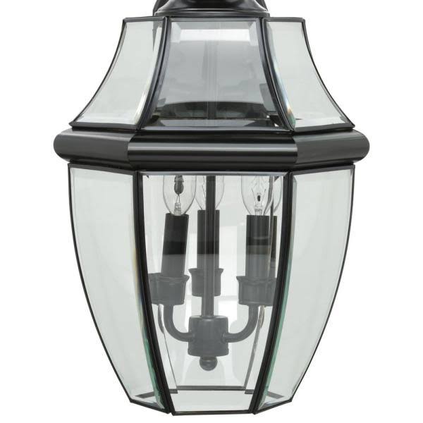 Black Three Light Outdoor Wall Lantern U133