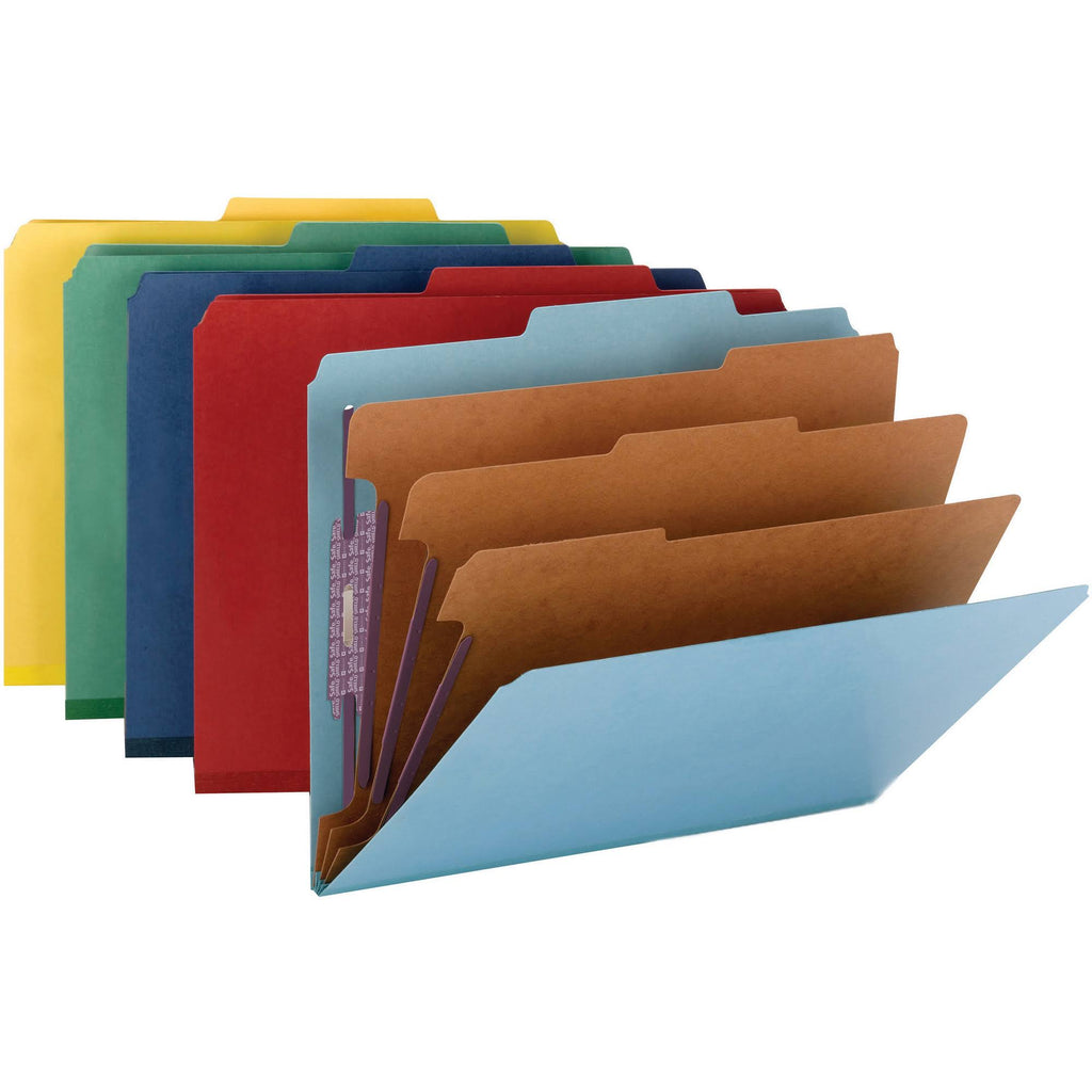 Colored Pressboard Classification Folders with Fastener F447133