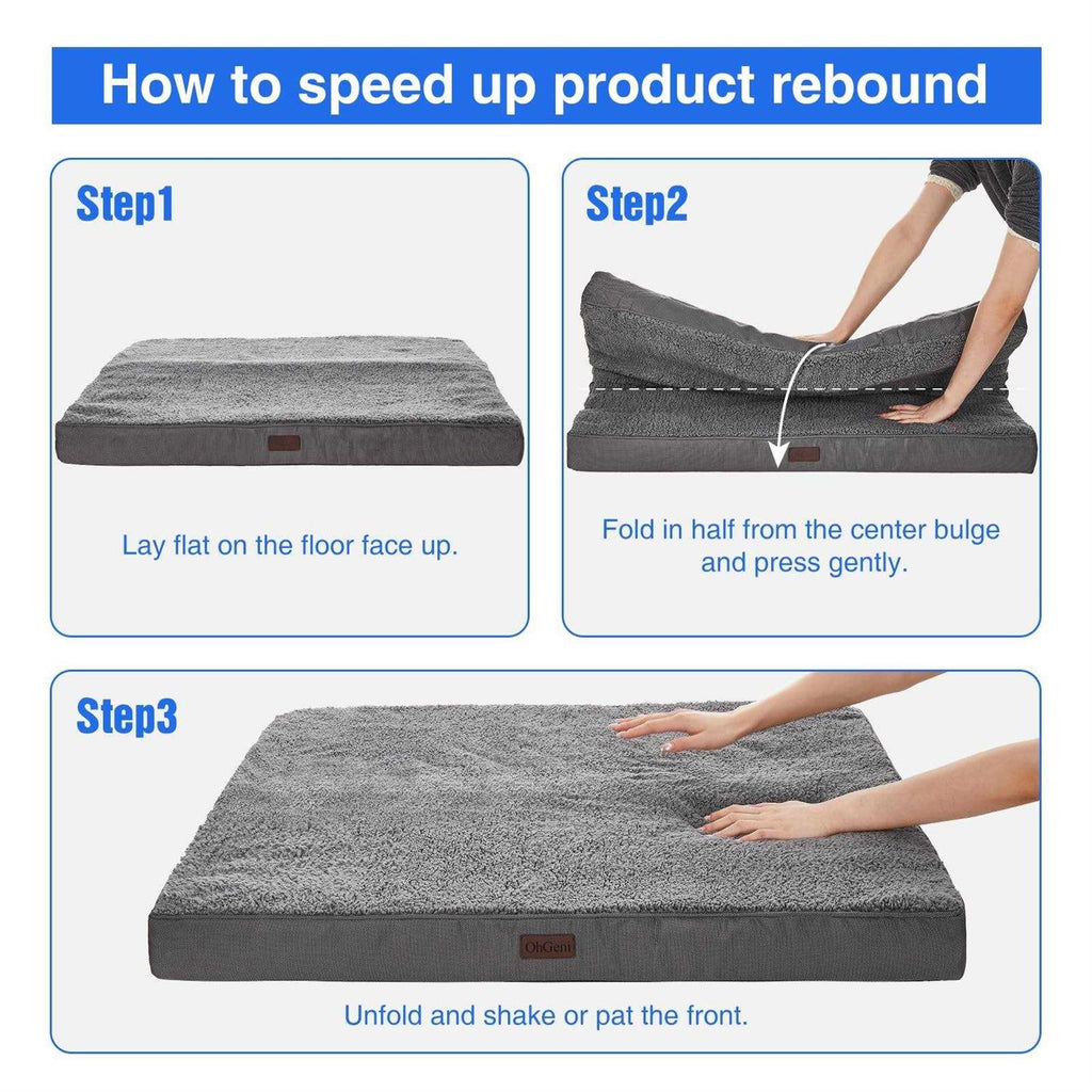 Orthopedic Dog Bed with Egg Foam and Non-Slip Bottom T6761