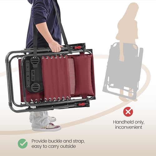 Black Zero Gravity Chair with Canopy and Cup Holder Z510072