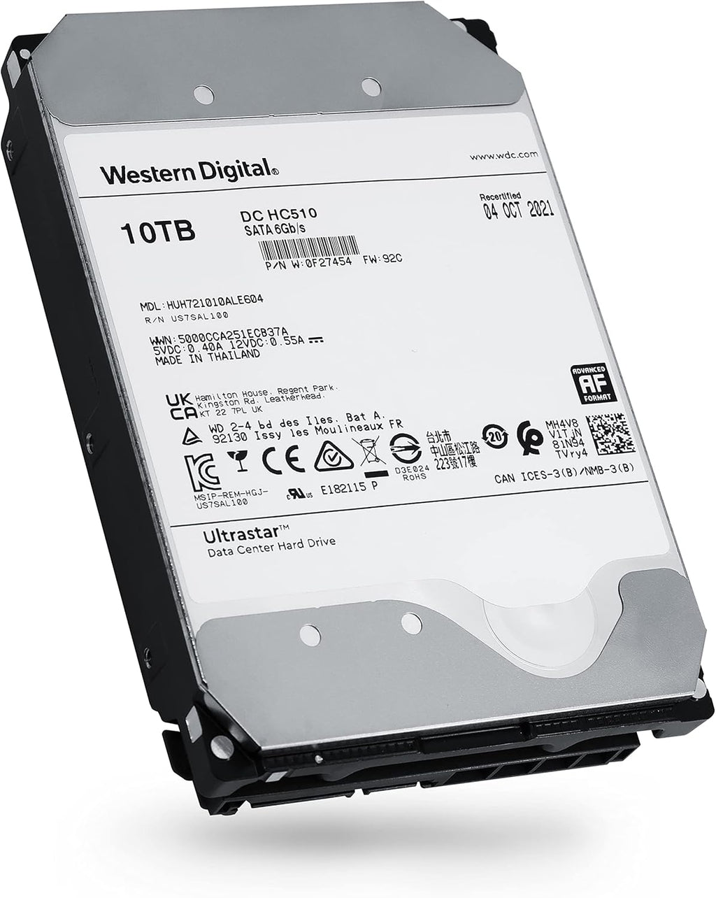 10TB SATA 6.0Gb/s 7200 RPM 256MB Cache 3.5in Enterprise Hard Drive (Renewed) I9755