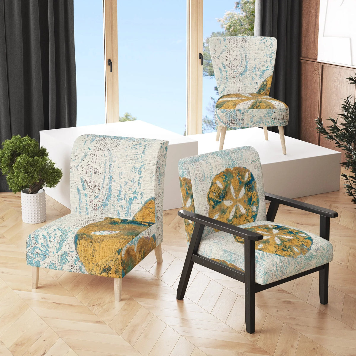 Upholstered Accent Arm Chair V207
