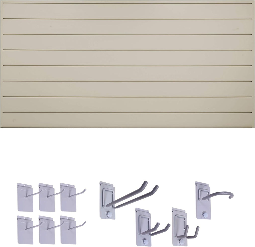 6" Starter Bundle (8x4 ft) with 10-Piece Locking Hook Kit (White) X797354