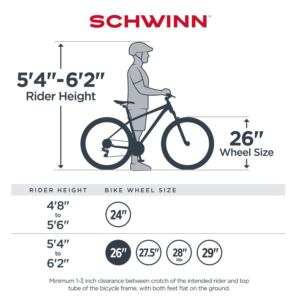 26-inch 21 Speed Black Mountain Bike F2525