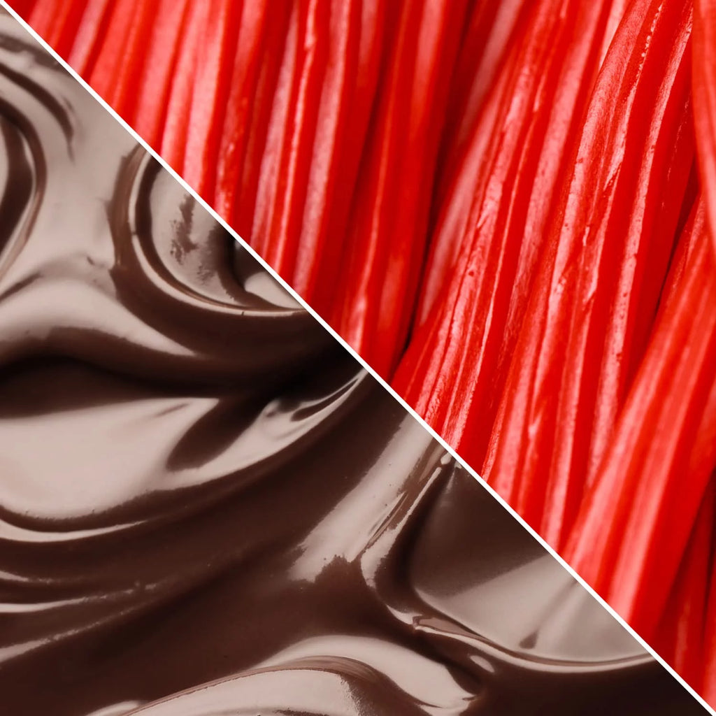 10 Lbs Vegan Dark Chocolate Strawberry Licorice Bites G3399