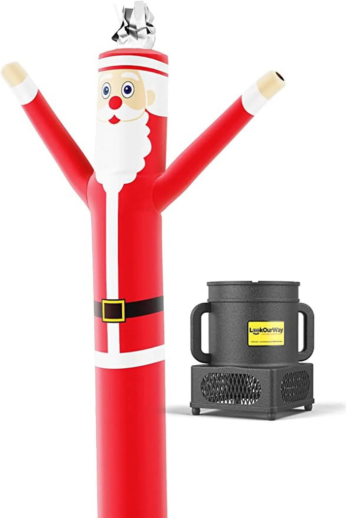 6-Feet Tall Inflatable Tube Christmas Air Dancers Set with Blower R6572
