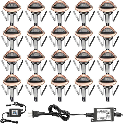 10pcs Bluetooth RGB Low Voltage Recessed Step Lighting Kit S995