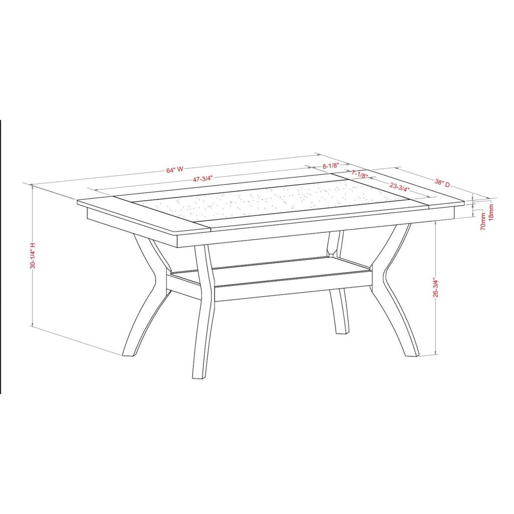 Dark Cherry Dining Table X61272