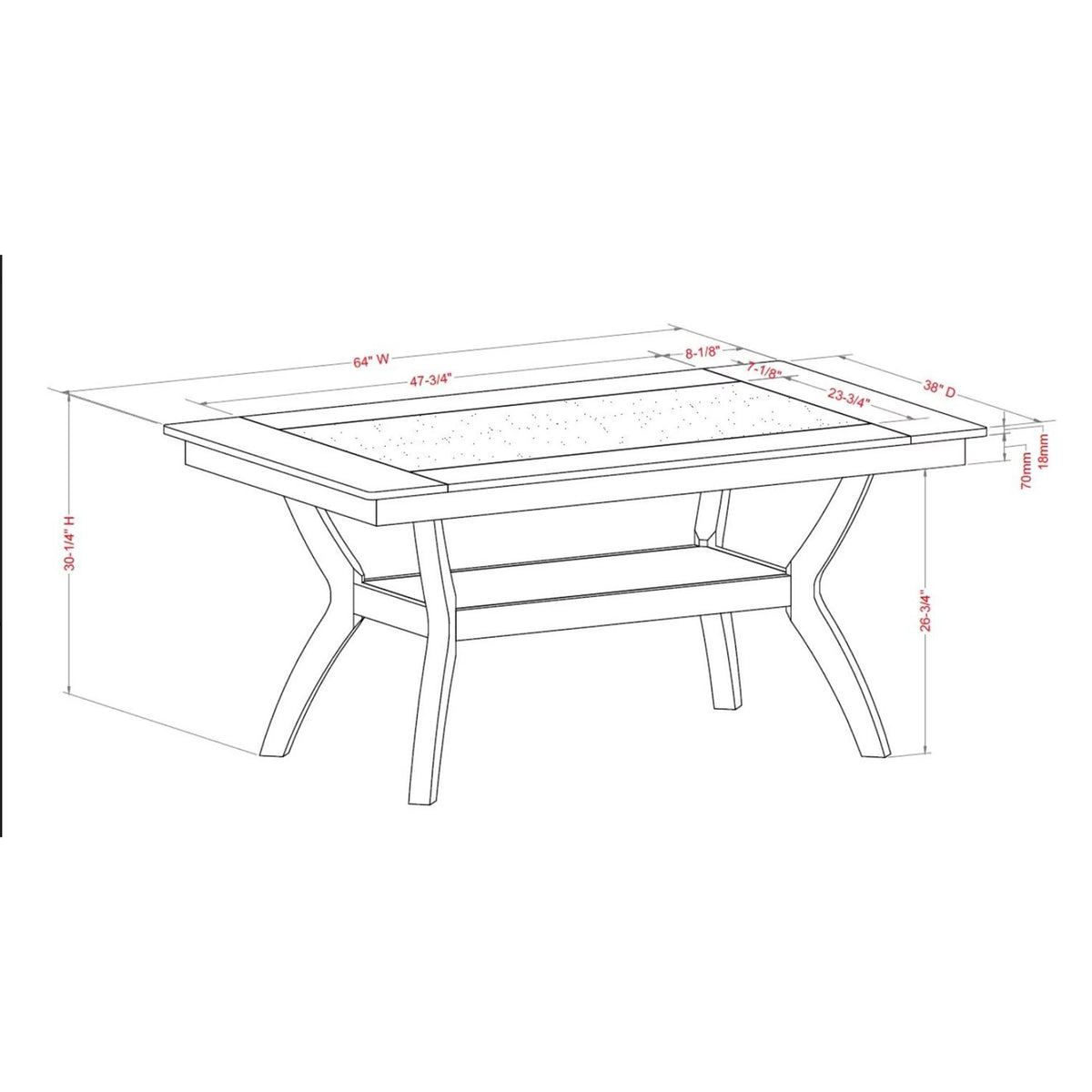 Dark Cherry Dining Table X61272