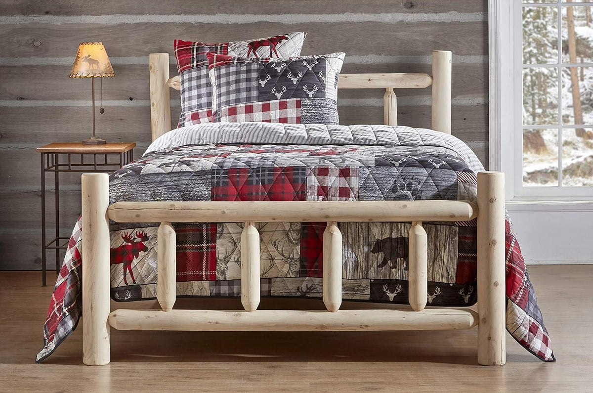 Cedar Log Bed, Full Z16922
