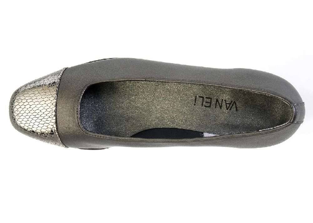 Pewter Squama Slingback Heels J830853