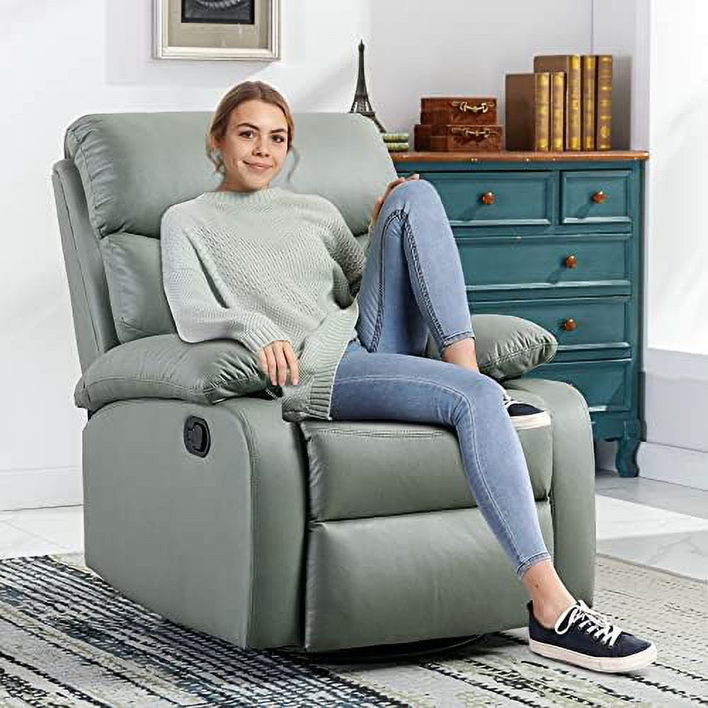 Cerulean Blue Manual Recliner Single Sofa X669641