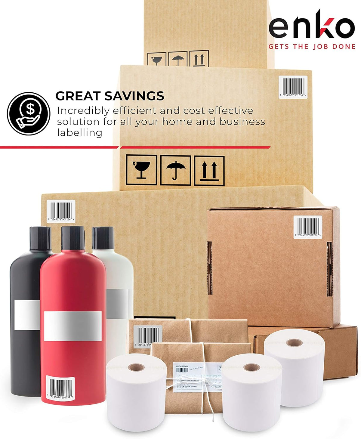 4 x 6 Direct Thermal Address & Shipping Labels V51912