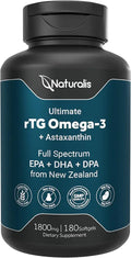 1800mg Omega 3 Fish Oil 180 Softgels K71013