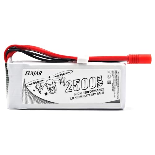 7.4V 2500mAh LiPo Battery with Banana Connector and B3 Charger J49739