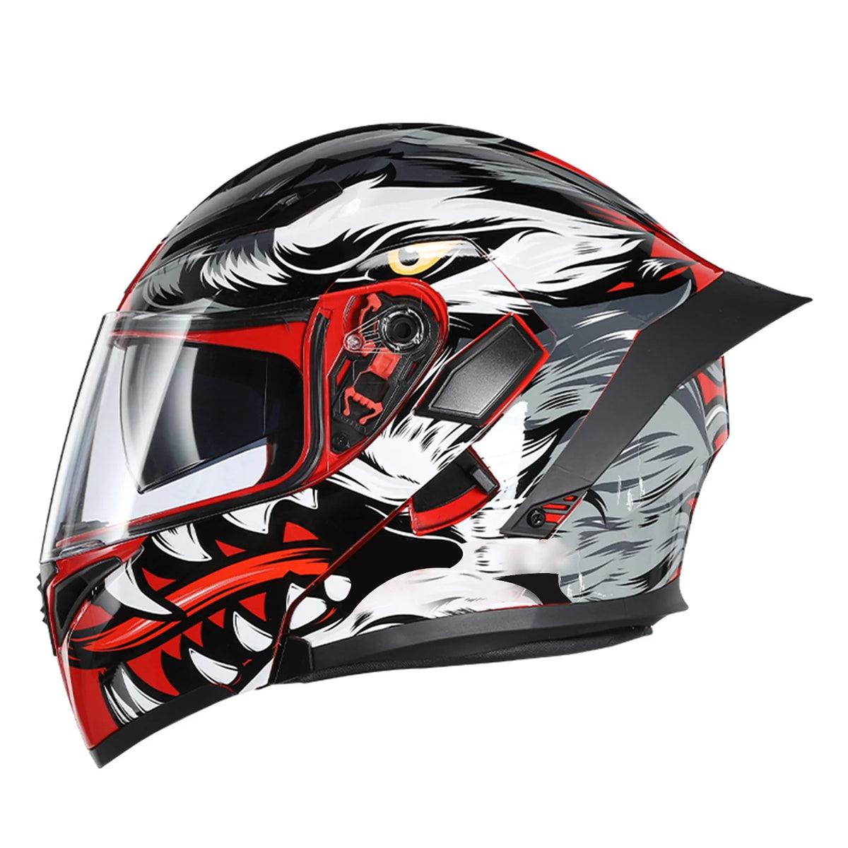 XL Dual Visor Flip up Full Face Motorcycle Helmet F511586