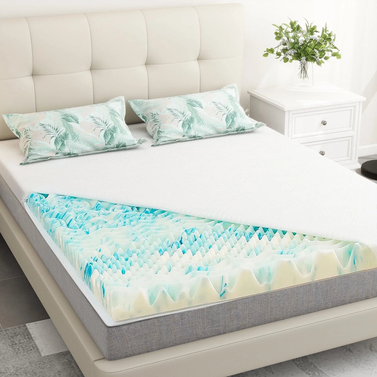 14 inch Gel Memory Foam Queen Size Mattress X4687