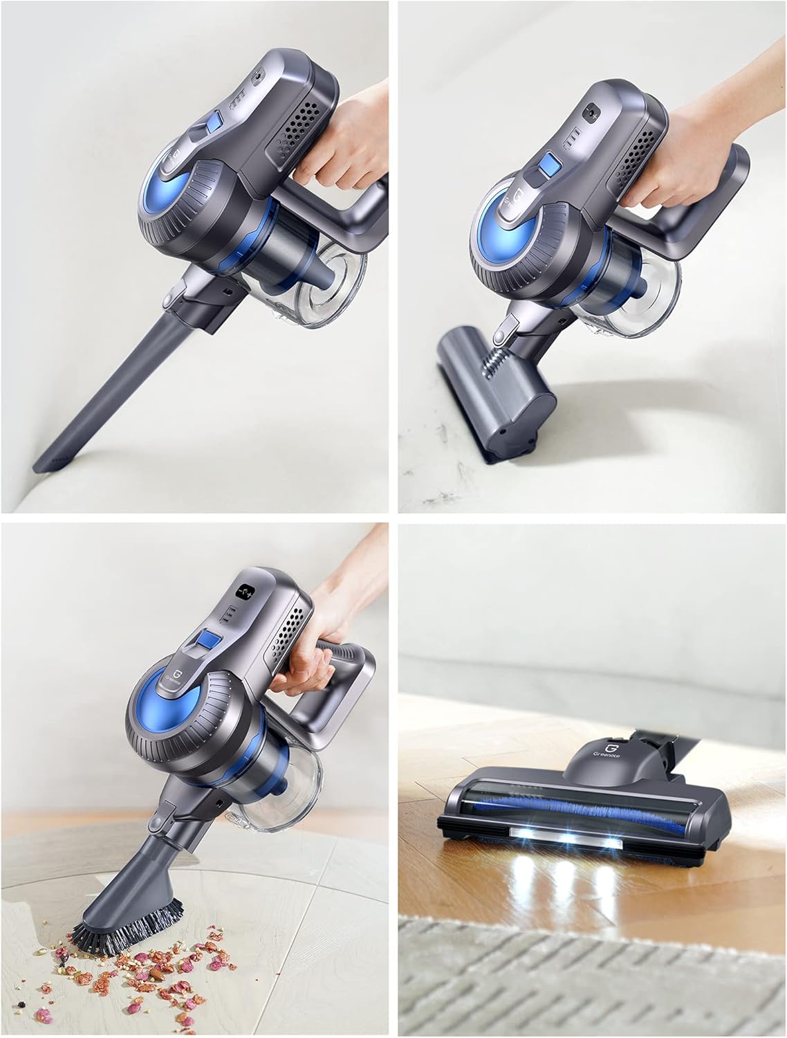 Cordless Stick Vacuum 4 in 1 with LED Headlights A36545