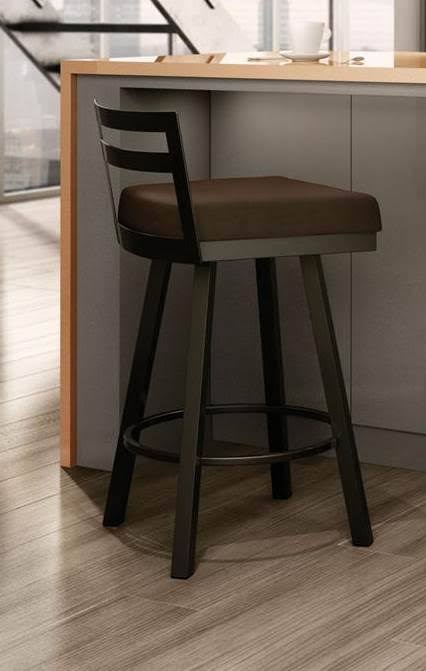 Brown Swivel Counter Stool H848