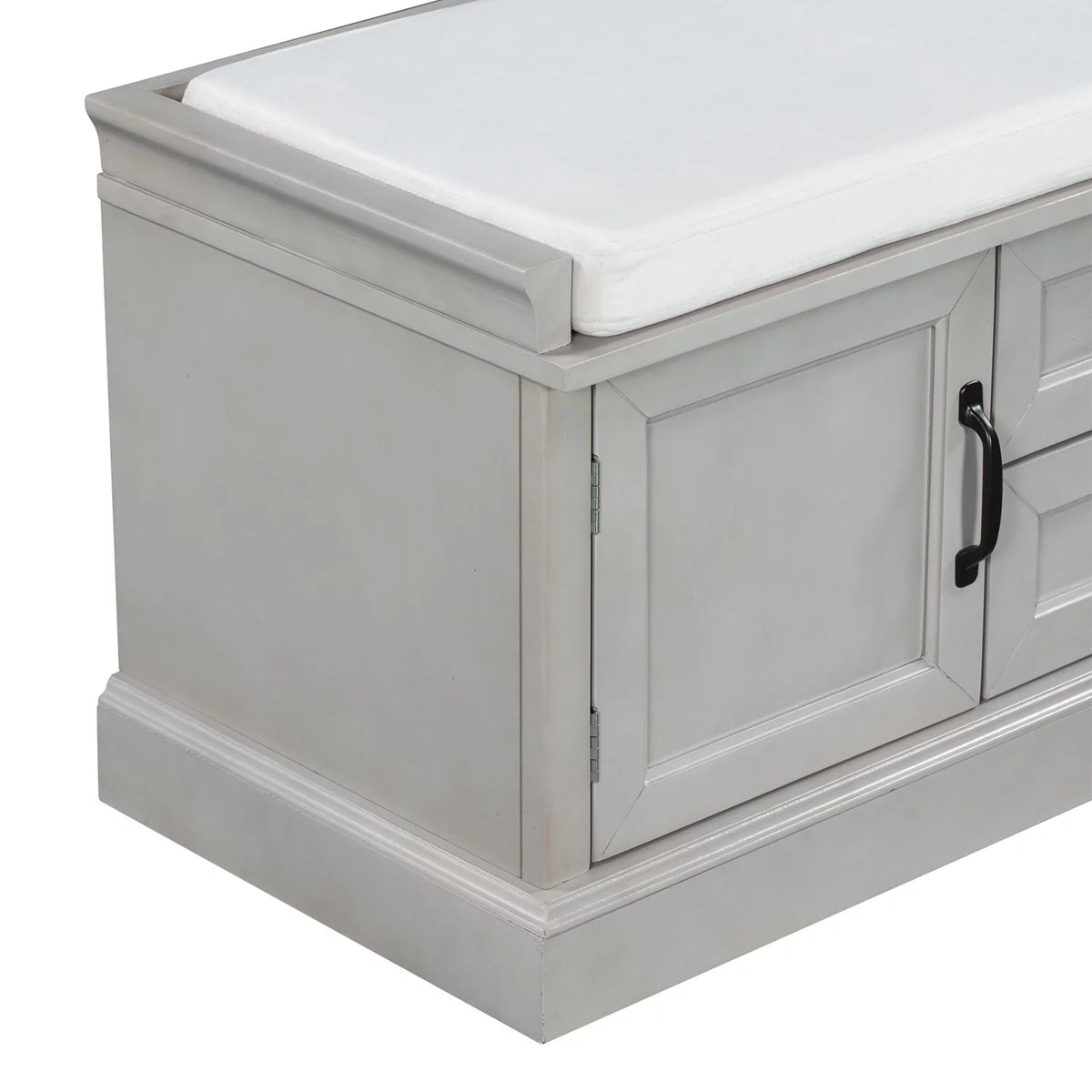 Wooden Storage Bench with 2 Drawers and 2 Cabinets C28962