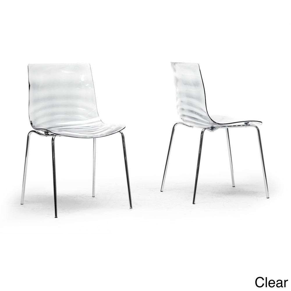 Blue Plastic Dining Chair (Set of 2) U85147