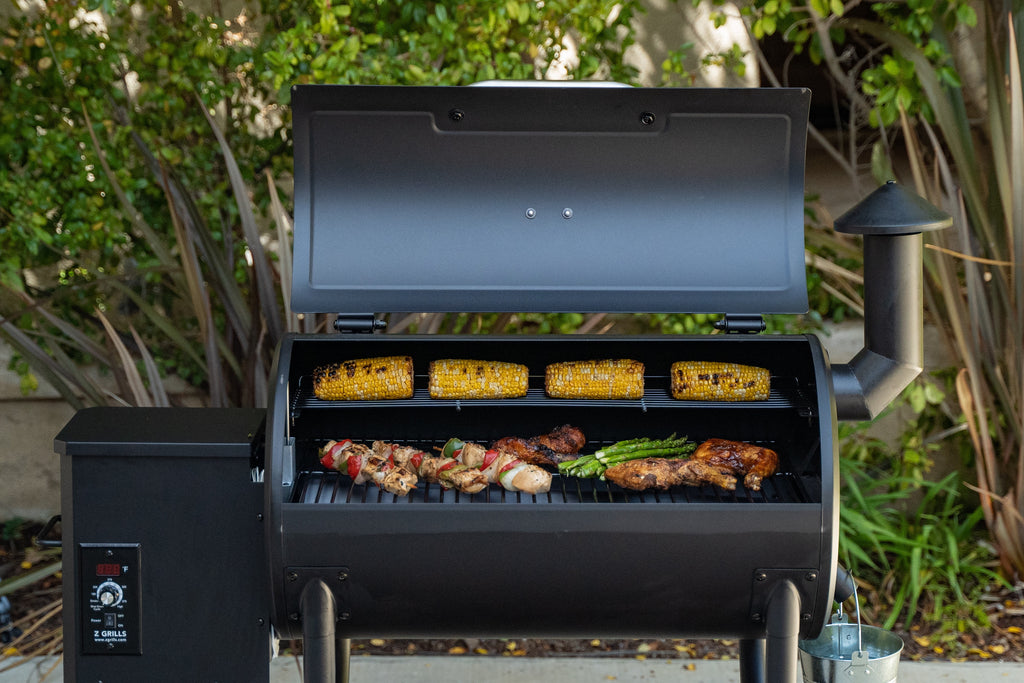 Wood Pellet Grill & Smoker 8-in-1 with Automatic Temperature Control H388