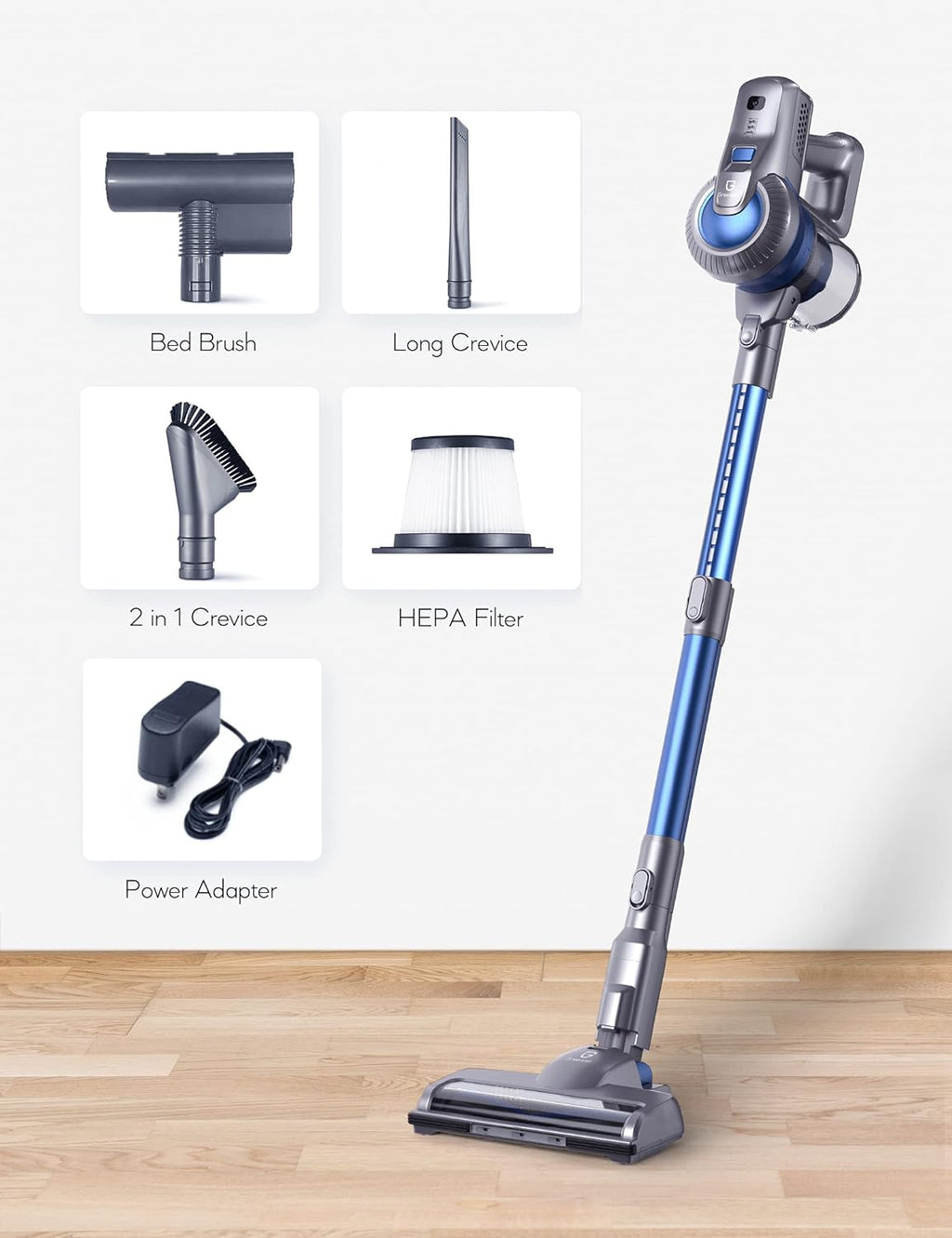 Cordless Stick Vacuum 4 in 1 with LED Headlights A36545