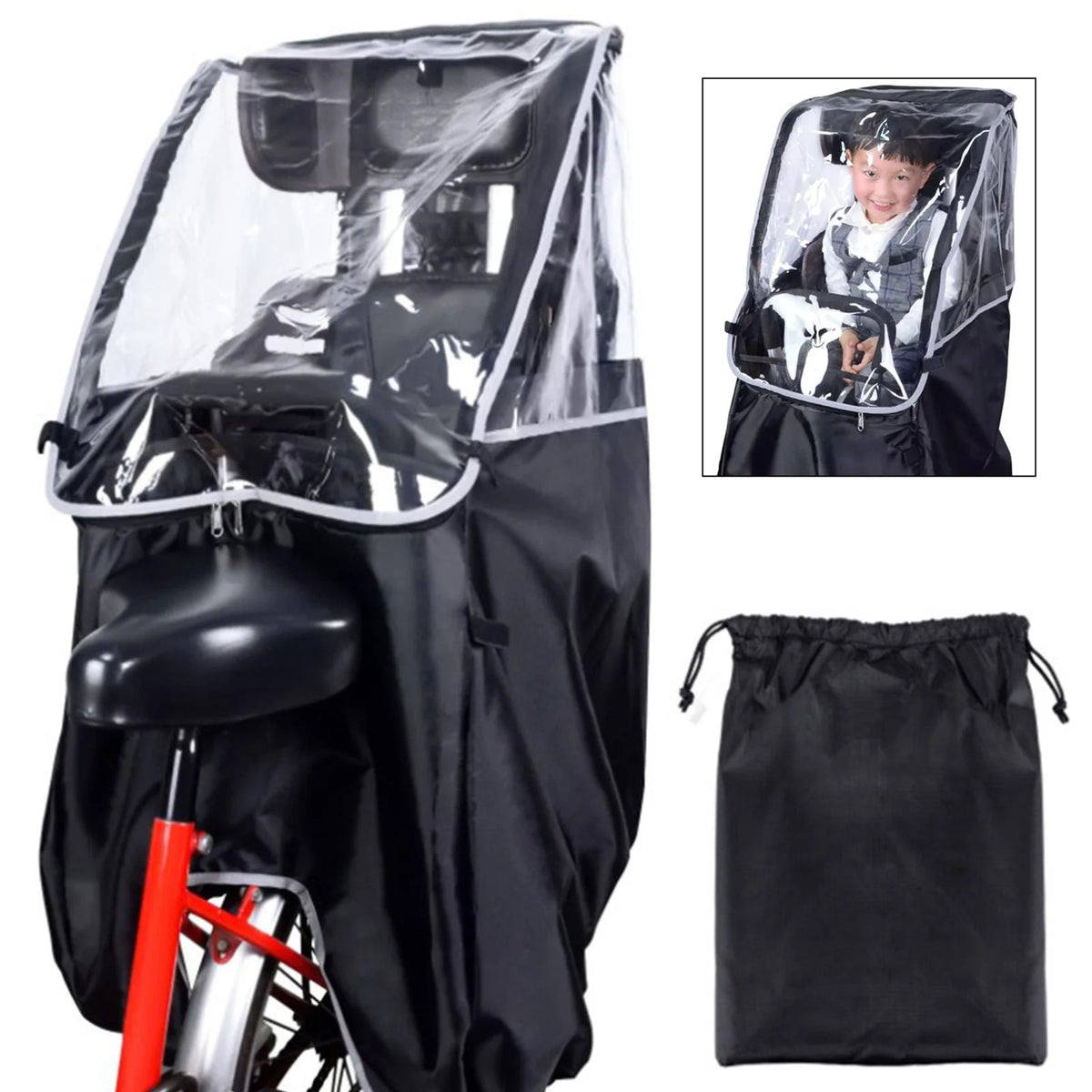 Bike Child Seat Rain Canopy Cover P965963
