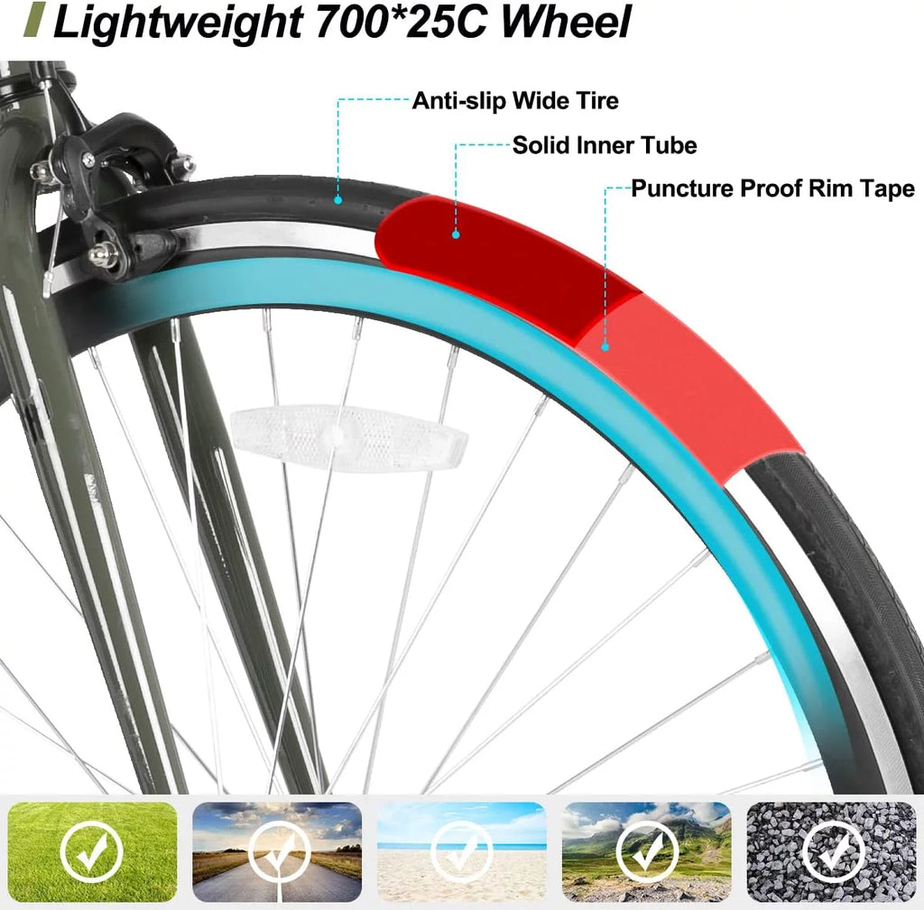Single Speed Fixed Gear Bike with 700C Wheels O820