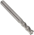 1x22 Diameter 4 Flute Bright Uncoated Carbide End Mill with .030x22 Radius S3745