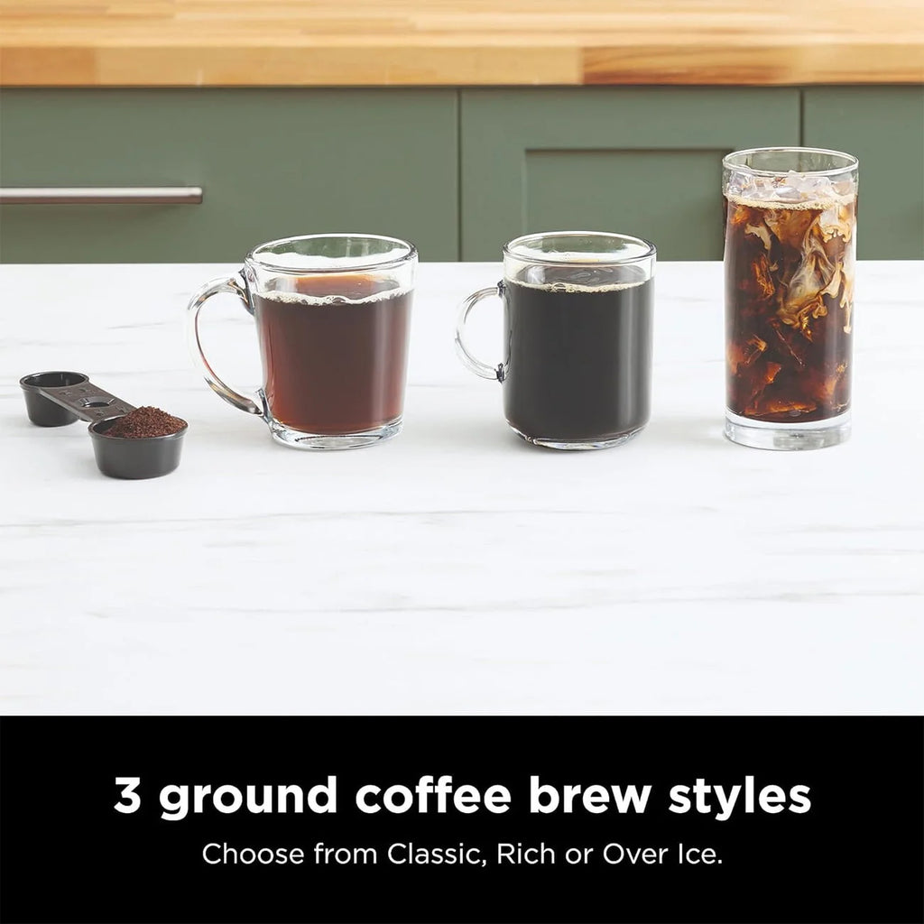 Black and Stainless Steel Espresso & Coffee System O414