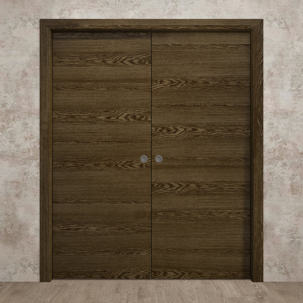 Sliding French Double Pocket Doors 36 x 80 inches Solid Wood Interior Doors T92583