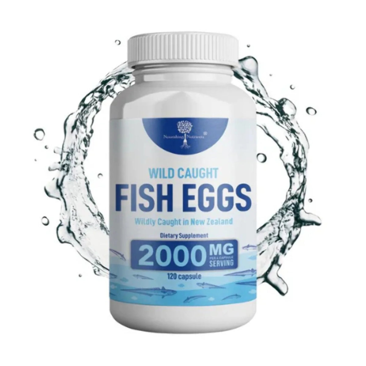 Wild Caught Fish Eggs Omega 3-6-9 120 Capsules T9749