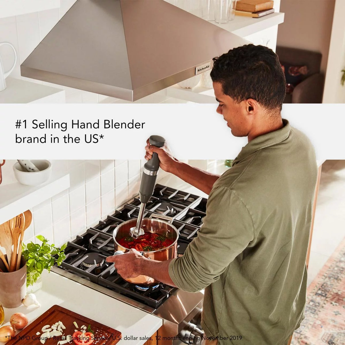 Cordless Variable Speed Hand Blender with Chopper and Whisk Attachment K339