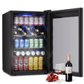 4.5 Cu.ft 145 Can Beverage Refrigerator and Cooler Black A7271