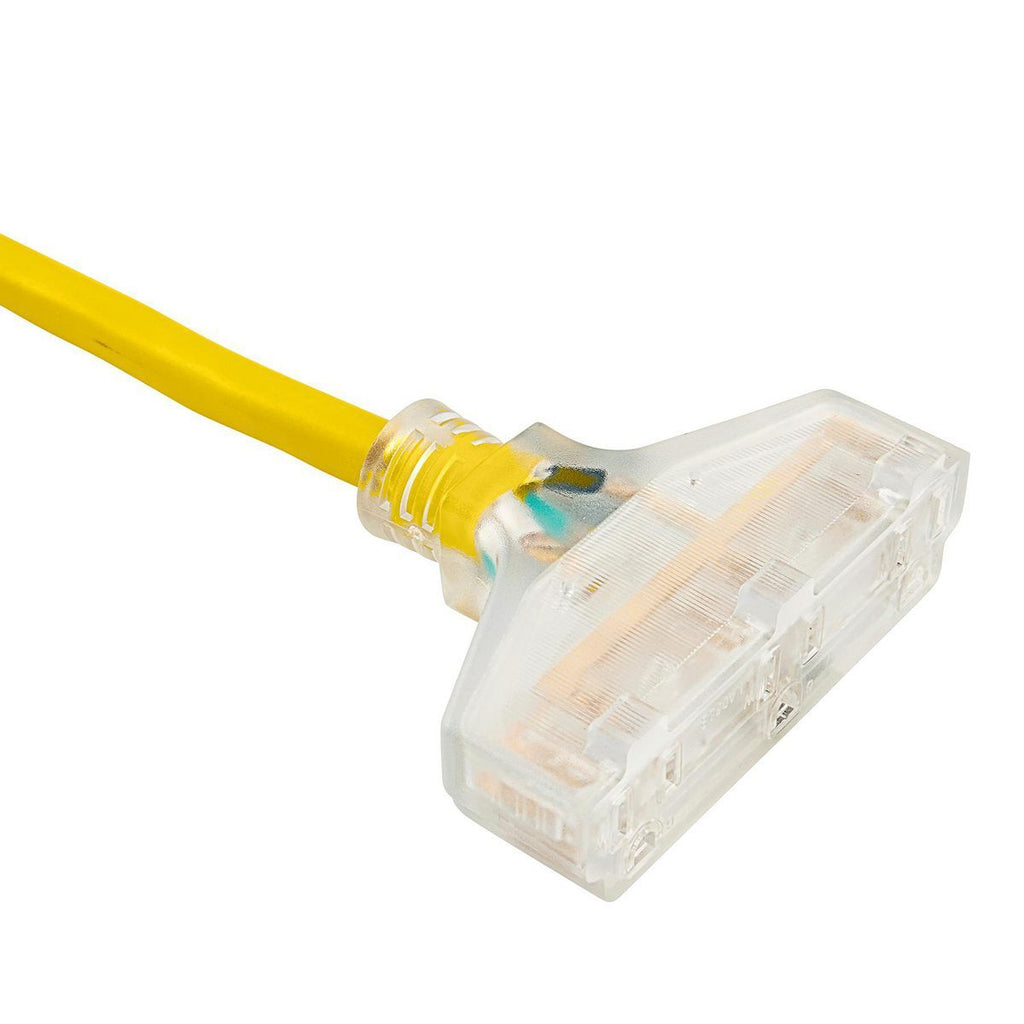 100 ft. 10/3 Gauge Triple-Tap Extension Cord P7292