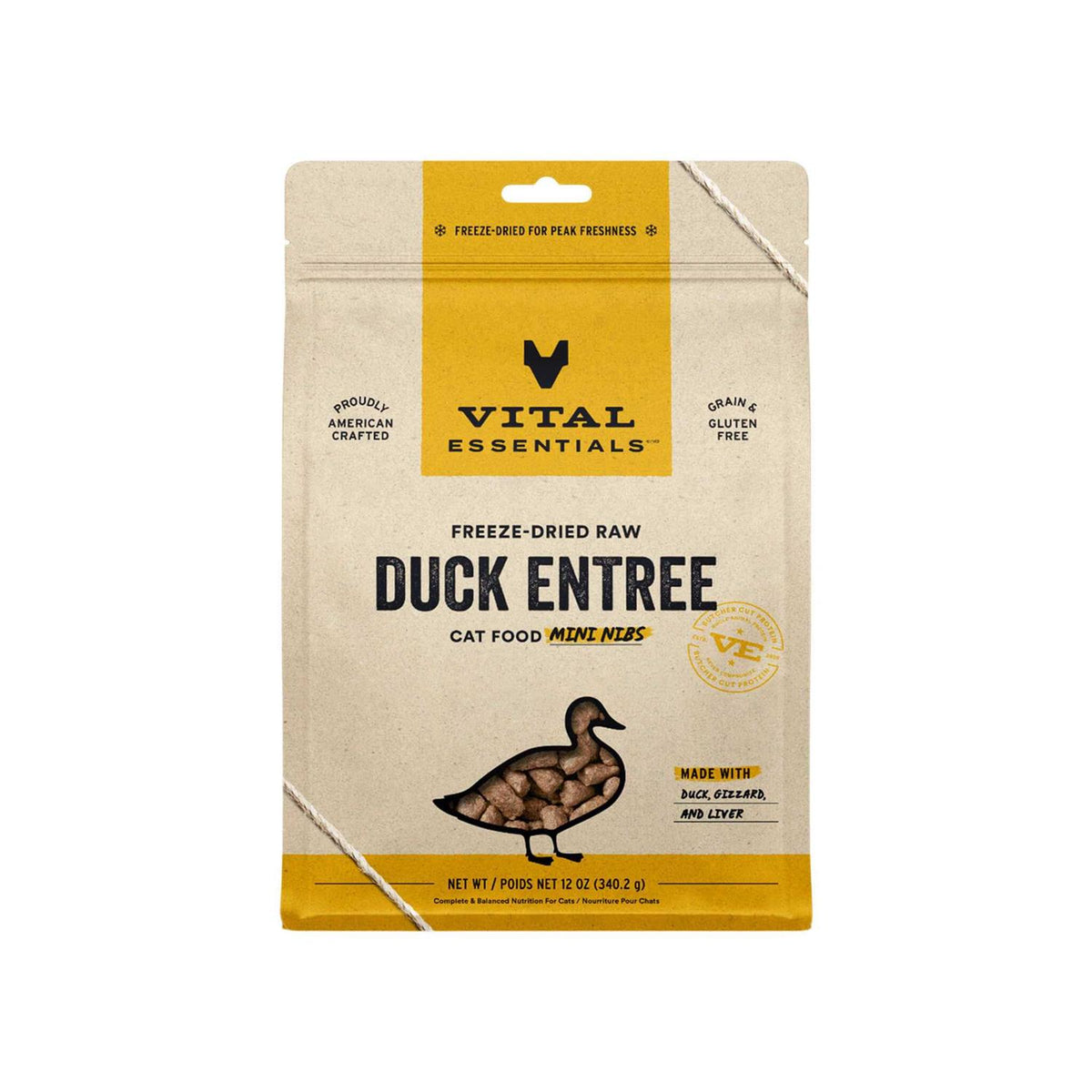 Duck Entree Freeze-Dried Raw Cat Food A718