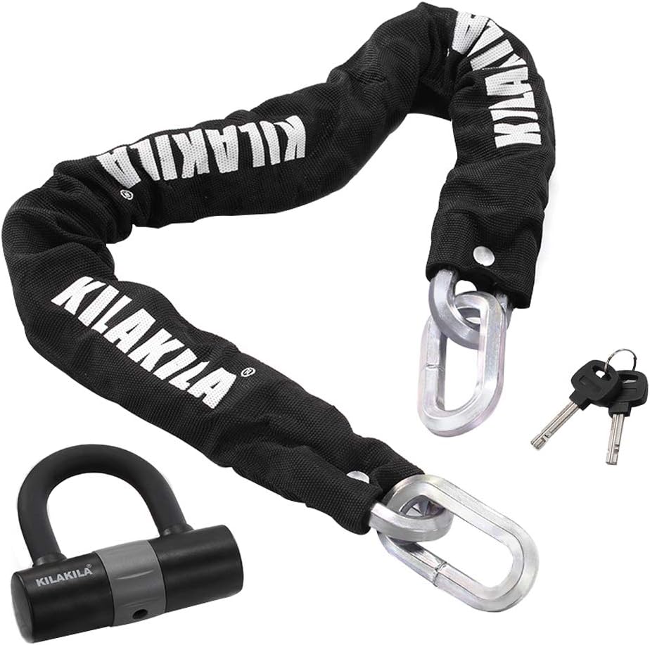 Heavy Duty 12mm Chain Bicycle Lock with 16mm U Lock N821944