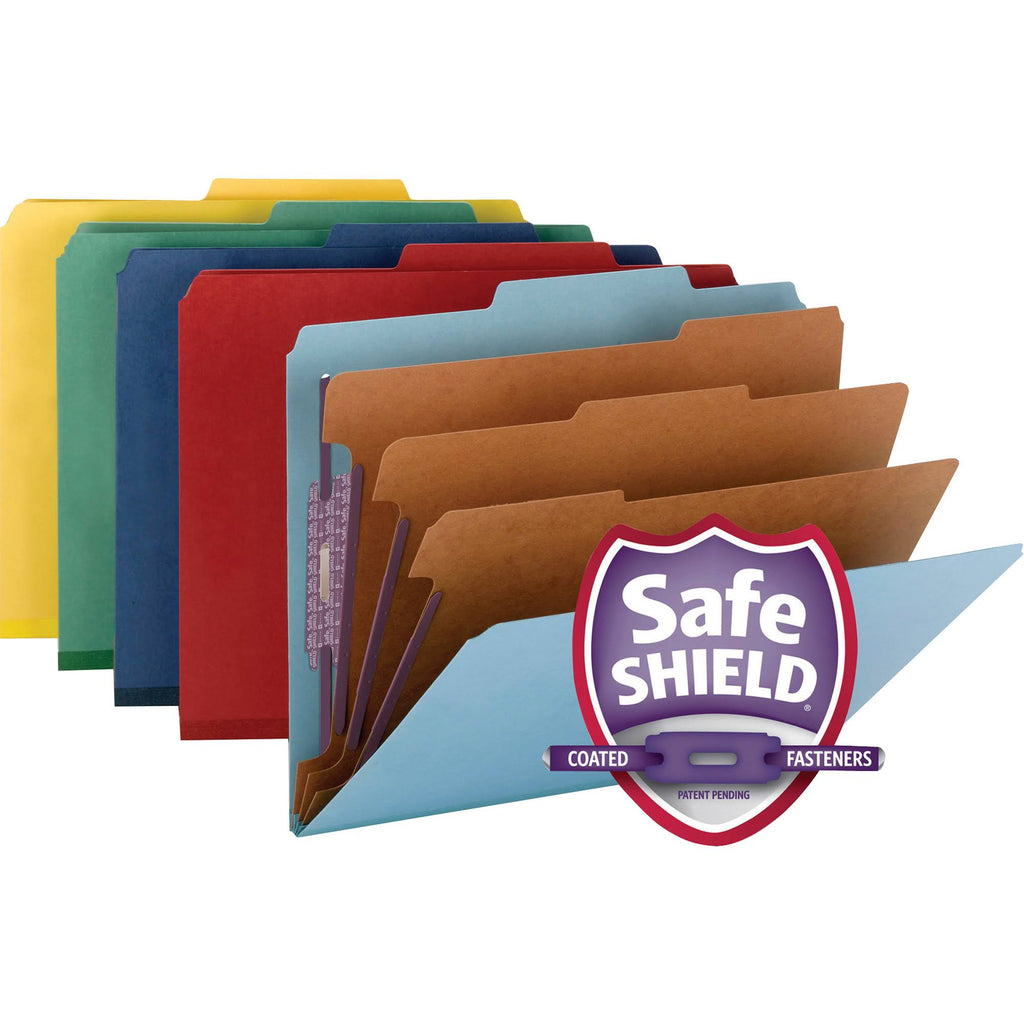 Colored Pressboard Classification Folders with Fastener F447133