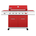 6-Burner Gas Grill with Sear Burner and Side Burner X4038