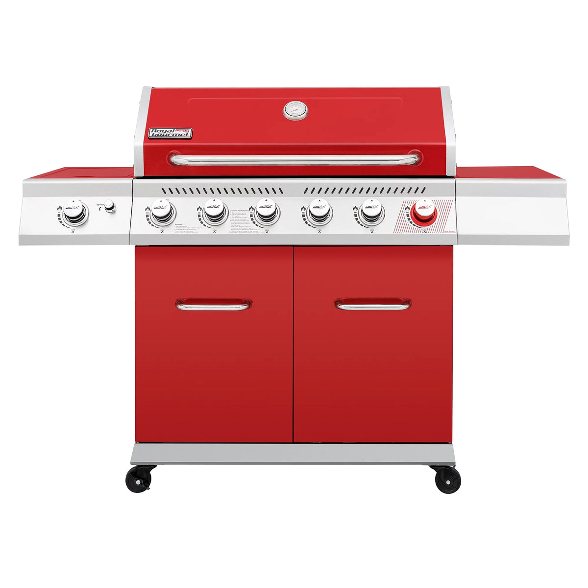 6-Burner Gas Grill with Sear Burner and Side Burner X4038