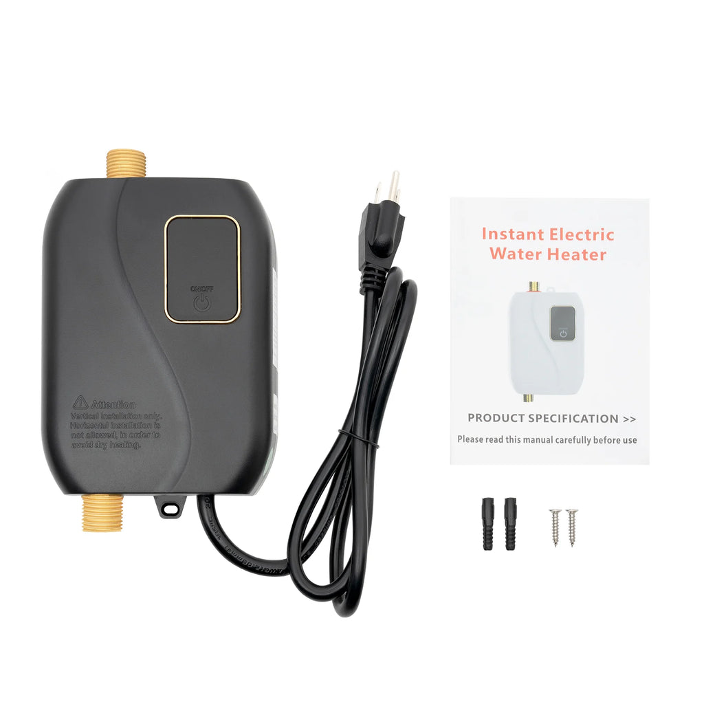 110V 3000W Mini Instant Electric Tankless Water Heater with LCD Digital Display N747045