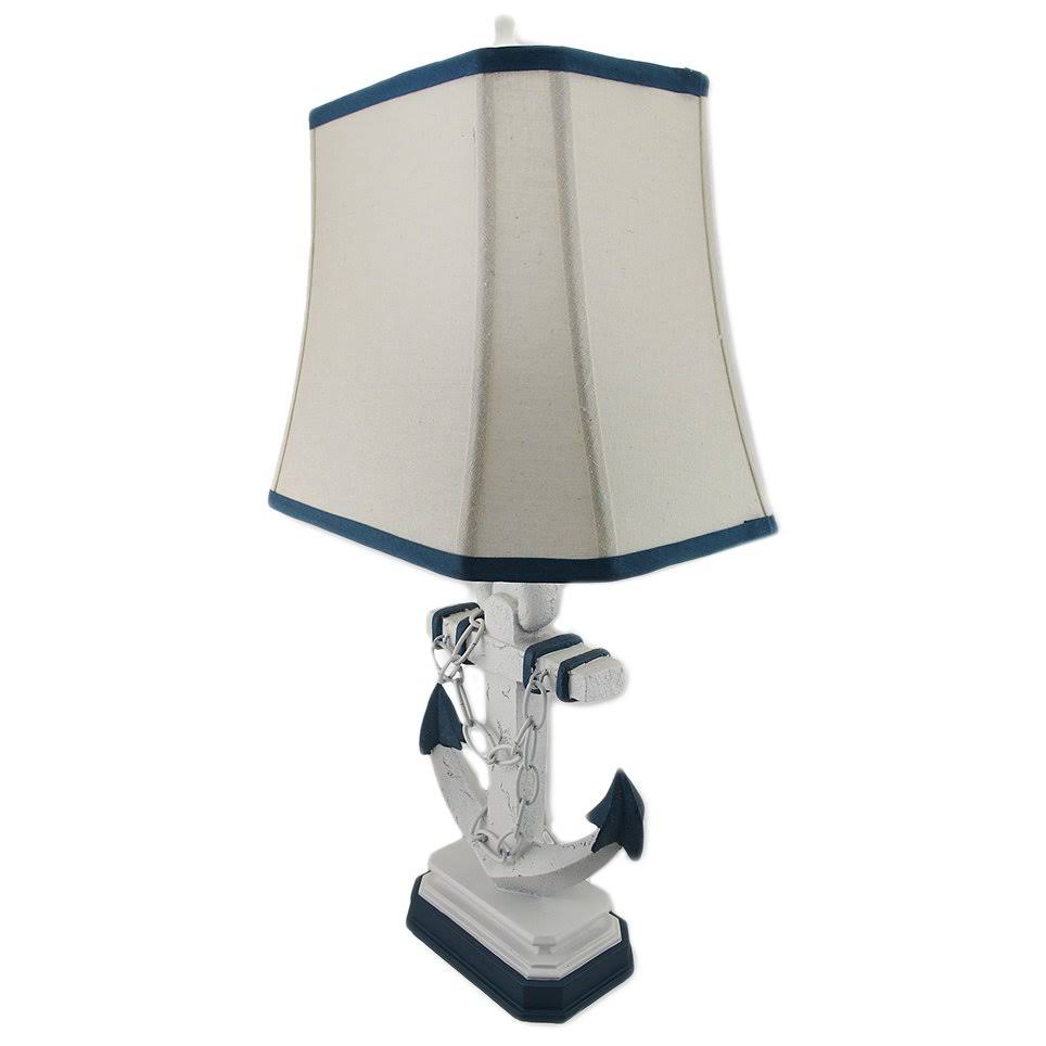 Linen Shade Lamp with Anchor C880