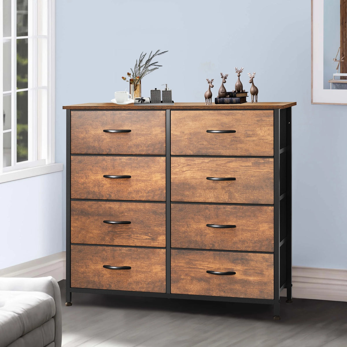 10 Drawer Fabric Storage Dresser A89404