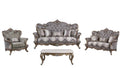 Gray Fabric 4pcs Living Room Set W817290