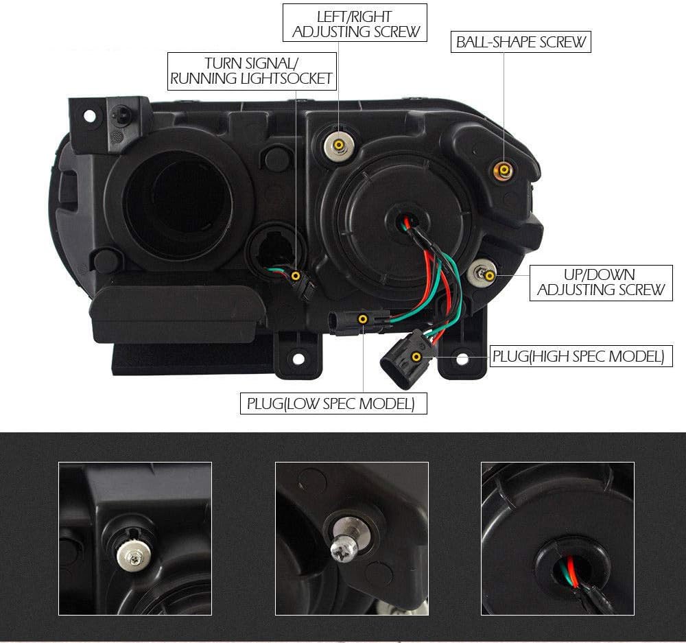 Smoked LED Tail Lights Project Assembly for Dodge Challenger F620140